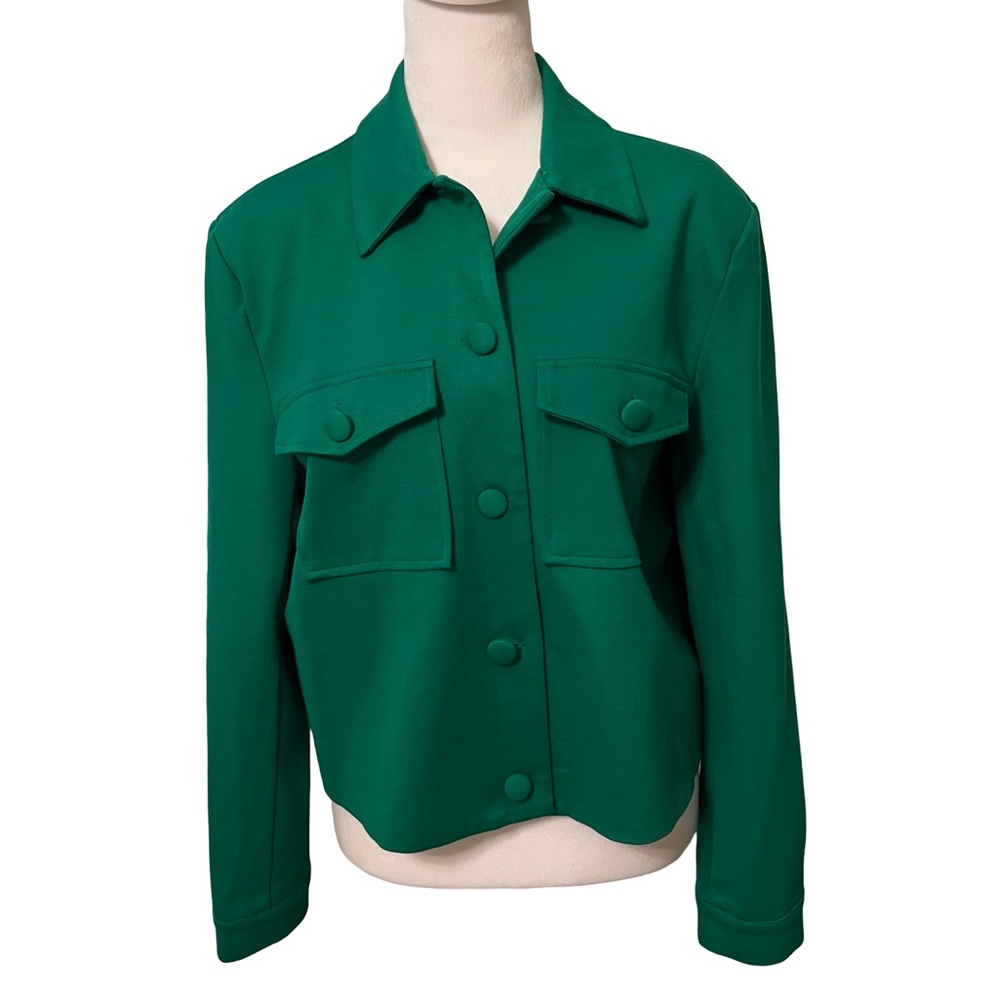 Nicole Miller New York NWT Green cropped jacket size large
